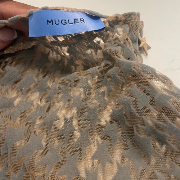 Mugler Beige and Gray Patterned Bodysuit - Picture 7 of 7